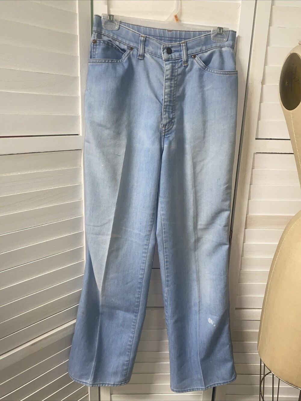 Vintage 1980 Women’s Olympics Levi's Blue Denim Jeans Size Light Wash Medium